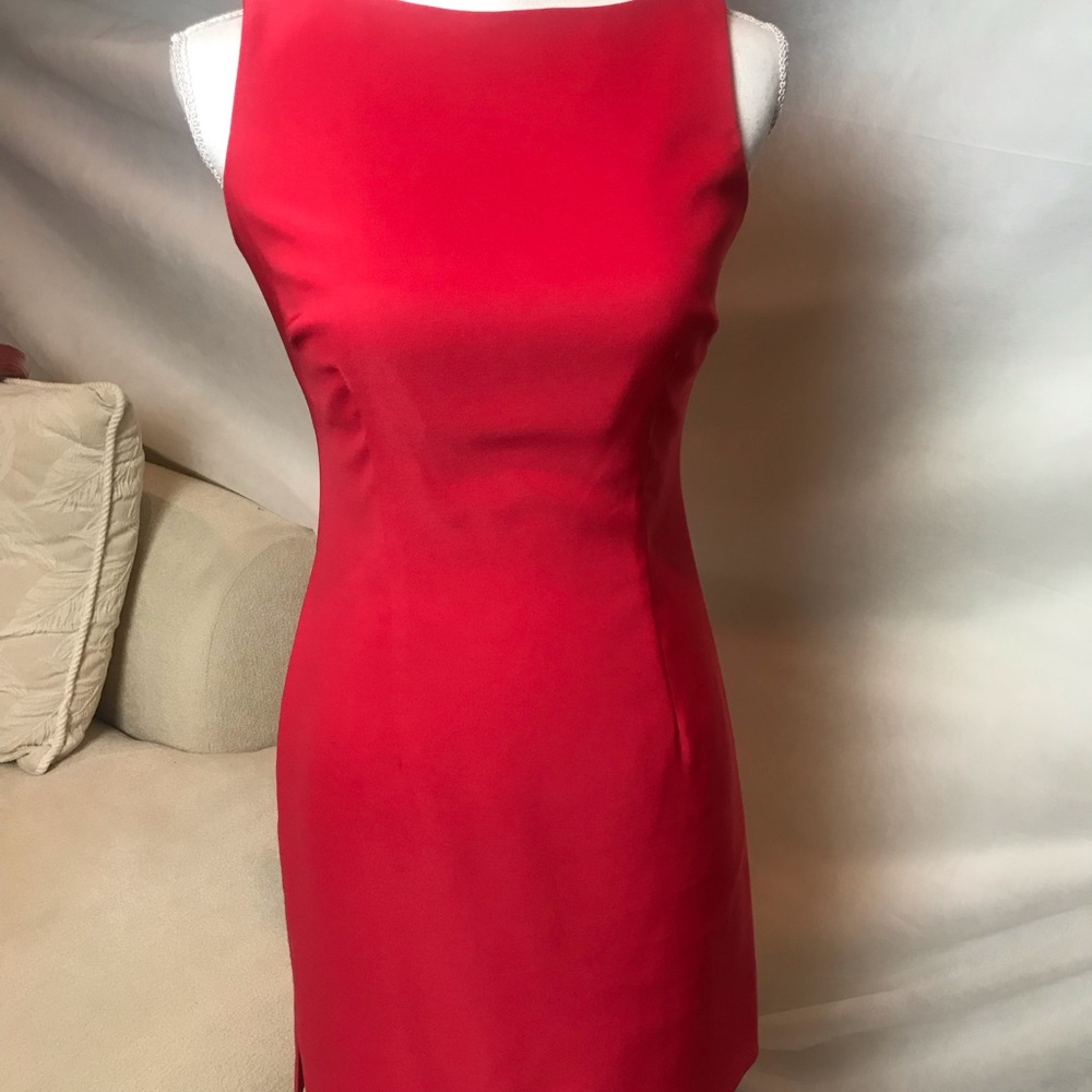 Laundry Size 2 Red Sleeveless Classic Dress